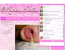 Tablet Screenshot of mistressstella.com